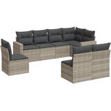  8-dijelni set vrtnih sofa od poliratana s jastucima svjetlosivi | shoptok.hr
