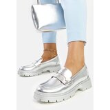 Gemre Silver eco-leather moccasins Mladenka | Shoptok.si