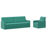  Set sofe 2 pcs Tirkizna Baršun - Tirkizna 1-Sjedalo + 3-Sjedalo (210 cm) | shoptok.hr