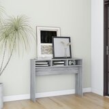 vidaXL Konzolna mizica siva sonoma 105x30x80 cm konstruiran les Cene
