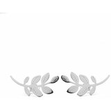 Vuch Earrings Leaves Silver Cene