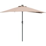vidaXL Vrtni suncobran Sivo-smeđa 294 x 150 x 224 cm tkanina | shoptok.hr