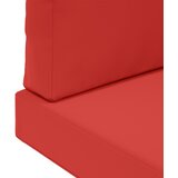  Jastuk za vanjsku sofU 3 pcs Crvena Poliester | shoptok.hr