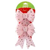  Rosett duo novogodišnja dekoracija mašna roze 14 x 18cm ( 715571 ) Cene
