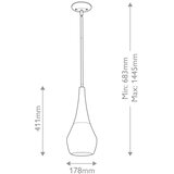  Kichler KL-DEELA-P-CPZ - Luster na šipci DEELA 1xE27/60W/230V prečnik 17,8 cm mesing | Eponuda.com