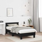  Krevetna konstrukcija s uzglavljem Crni hrast 193 x 95 x 88 cm | shoptok.hr