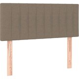  Box spring postelja z vzmetnico taupe 100x200 cm blago | Shoptok.si