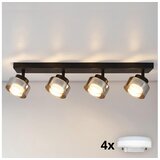 Brilagi LED RGB prigušiva spot svetiljka AURA LUX 4xGX53/14W/230V Wi-Fi Tuya crna/zadimljena Cene