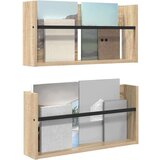  Polica za časopise s policom 2 pcs Sonoma hrast 60 x 12 x 30 cm | shoptok.hr