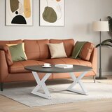  Noge za klub stolić 2 kom Bijele 70 x (42-43,3) cm Čelik | shoptok.hr