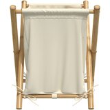 vidaXL Košara za rublje krem bijela 45 x 55 x 63 5 cm od bambusa | shoptok.hr