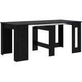  Blagovaonski stol 180 x 85 x 75 cm Konstruirano drvo Crni hrast | shoptok.hr