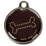 Rogz id privezak za ogrlicu za pse, metalni, s, braon | Eponuda.com