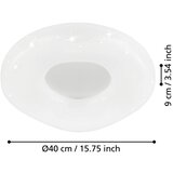 Eglo 99341 - led plafonsko svetlo zamudilo LED/18W/230V + daljinski upravljač | Eponuda.com