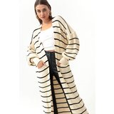 Lafaba Women's Ecru Balloon Sleeve Long Knitwear Cardigan | ePonuda.com