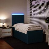 Box spring krevet s madracem plavi 80 x 200 cm baršunasti | shoptok.hr