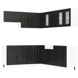  11-dijelni set kuhinjskih ormarića Kalmar konstruiranog drva | shoptok.hr