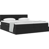  Postelja s shranjevanjem z vzmetnico Črna 90 x 200 cm, (5000100723) | Shoptok.si
