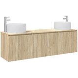  Set ormarića za kupaonicu 3 kom. Hrast sonoma Smeđa 49,5 x 44,5 x 66 cm | shoptok.hr