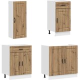  Kuhinjska jedinica PORTO 8 pcs Hrast artisan Konstruirano drvo | Eponuda.com