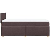  Krevet s oprugama i madracem tamnosmeđi 90 x 190 cm od tkanine | shoptok.hr