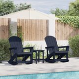 vidaXL Adirondack gugalniki 2 pcs Mornarsko modra 73.5 x 92 x 90 cm | Shoptok.si