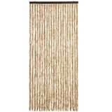 vidaXL Zavesa proti mrčesu bež 90x200 cm šenilja | Shoptok.si