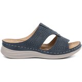 SEASTAR Blue comfortable flip-flops with cutouts Cene