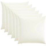  Presvlaka za jastuk 6 kom. HEERLEN Bijela 60 x 60 cm Tkanina - Bijela 60 x 60 cm 6 | shoptok.hr