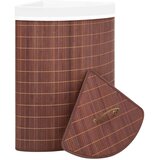  Kutna košara za rublje od bambusa smeđa 60 L | shoptok.hr