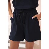 Kesi Włoski Women's punto set with short sleeves and shorts navy blue | Shoptok.si