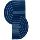 Flair Rugs Tamno plavi ručno rađen vunen tepih 150x240 cm Conway Retro – Flair Rugs Tamno plavi ručno rađen vunen tepih 150x240 cm Conway Retro – Slike