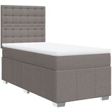 Maison Chic Box spring postelja - Vzmetna postelja z vzmetnico taupe 80x200 cm blago SL5026, (21887714) | Shoptok.si