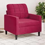  Fotelja crvena boja vina 60 cm baršunasta | shoptok.hr