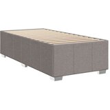 vidaXL Krevet s oprugama i madracem smeđesivi 100 x 200 cm od tkanine | shoptok.hr