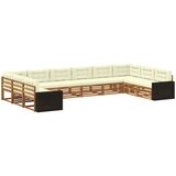  Setovi sofa 10 kom. Čvrsto drvo akacije | shoptok.hr