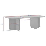 Hanah home Sto za dnevnu sobu Akira Travertine Venezia Walnut | Eponuda.com