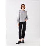LC Waikiki Women's Crew Neck Plaid Long Sleeve Blouse | shoptok.hr