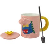  Ružičasta šalica s dinosaurom 400 ml | shoptok.hr