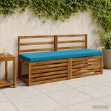  Jastučići za klupe - 2 dijela VUGHT 2 kom. 100% poliester - Svetlo plava (poliester) 150 x 50 cm 2 | shoptok.hr