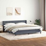 vidaXL Box spring krevet s madracem tamnosivi 180x220 cm baršunasti | shoptok.hr