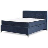 Hom`in POSTELJA Z VZMETNICO 164 cm x 200 cm , les, tekstil, leseni material modra Cene