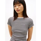 Tommy Jeans Majica črna / bela | Shoptok.si