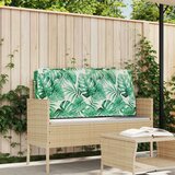 vidaXL Blazina Listni vzorec Poliester 120 x 12 x 40 cm | Shoptok.si