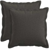  Jastuk s jastukom HOUTEN 2 kom. Tamnosiva Umjetni lan - Tamnosiva 30 x 30 cm 2 | shoptok.hr