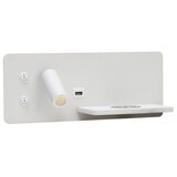  Immax 08285L-LED Zidno svetlo sa policom, USB i bežičnim punjenjem LED/3W/230V + LED/3W | Eponuda.com