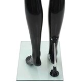  Celotna ženska izložbena lutka s stekleno osnovo črna 175 cm | Shoptok.si