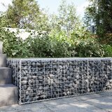 vidaXL Gabionska ko&scaron;ara s pokrovom 100x100x50 cm pocinkano železo cene
