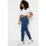 Trendyol Curve Plus Size Jeans - Blue - Skinny cene