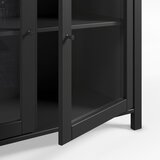 Marckeric Crna vitrina od masivnog bora 186x80x40 cm Alessandra – | shoptok.hr